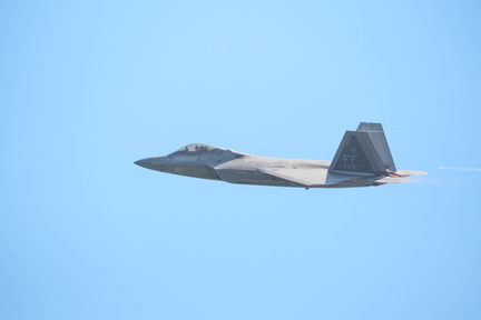 Stealth Fighter Profile with Afterburner Flames - F-22 Raptor 2025