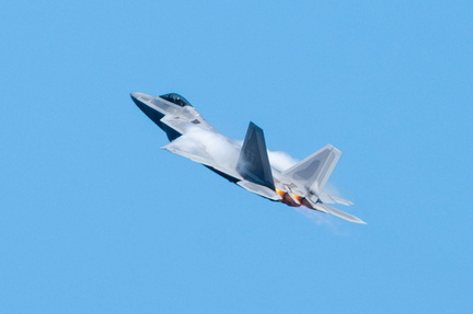 F-22 Raptor with Vapor Cone and Afterburner - Milwaukee 2025