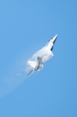 F-22 Raptor Fighter Jet with Vapor Cone - Military Aviation Photography