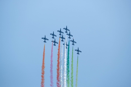 Frecce Tricolori Tricolor Smoke Display - Milwaukee Air Show 2024