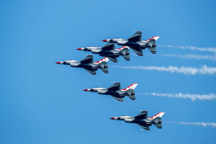US Air Force Thunderbirds Diamond Formation - Milwaukee Air Show 2024